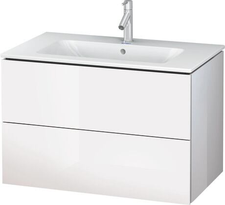 L-Cube Vanity unit wall-mounted 2 drawer compact