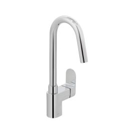 Life Mono Kitchen Mixer Single Lever Deck Mounted with Swivel Spout Chrome