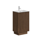 Crosswater Limit 500 Floorstanding Door Unit Royal Walnut with Glass Basin