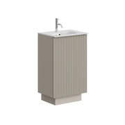 Crosswater Limit 500 Floorstanding Door Unit Warm Stone with Glass Basin