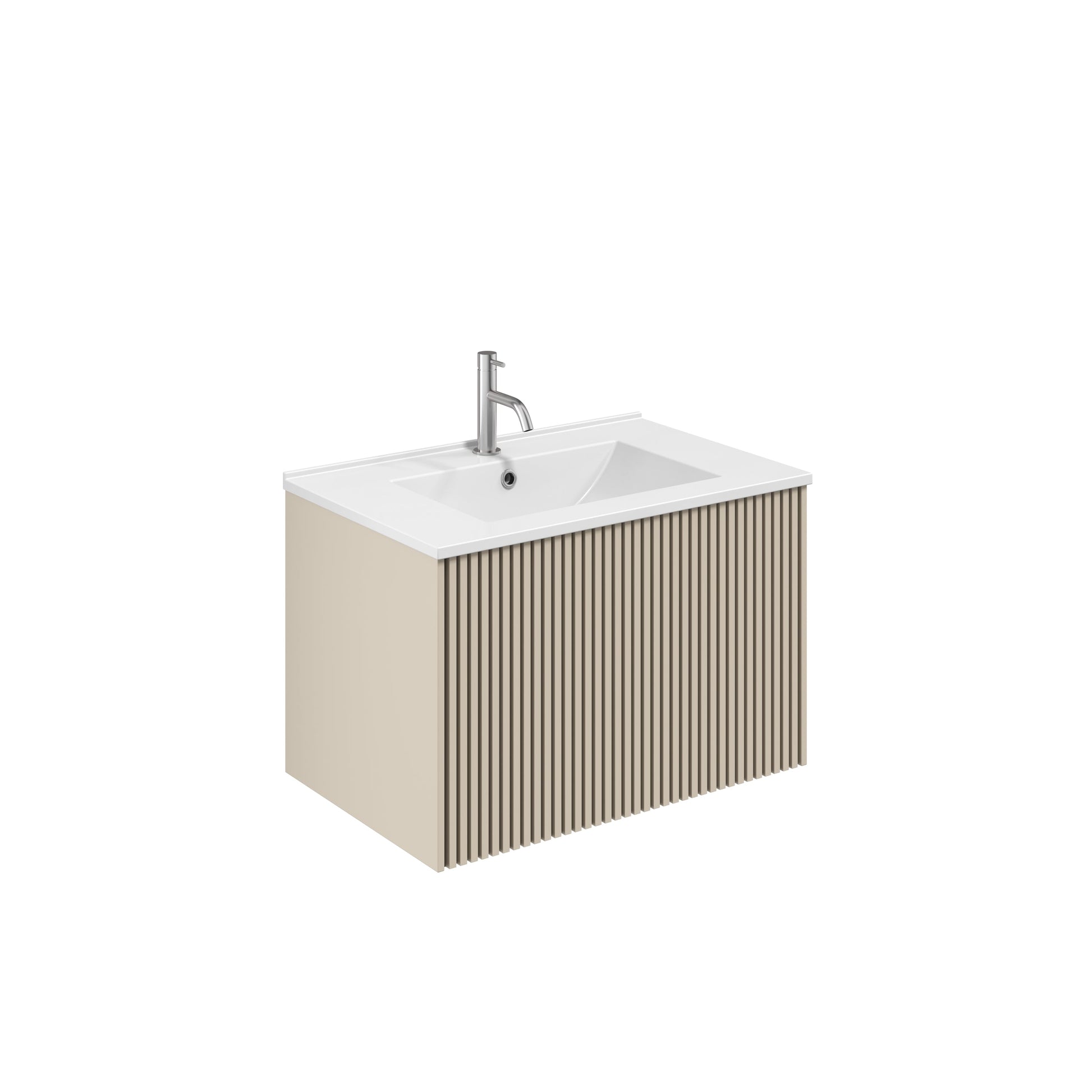 Crosswater Limit 700 Single Drawer Unit Warm Stone with Basin 1TH
