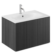 Crosswater Limit 700 Single Drawer Unit Steelwood with Cast Mineral Marble Basin 1TH