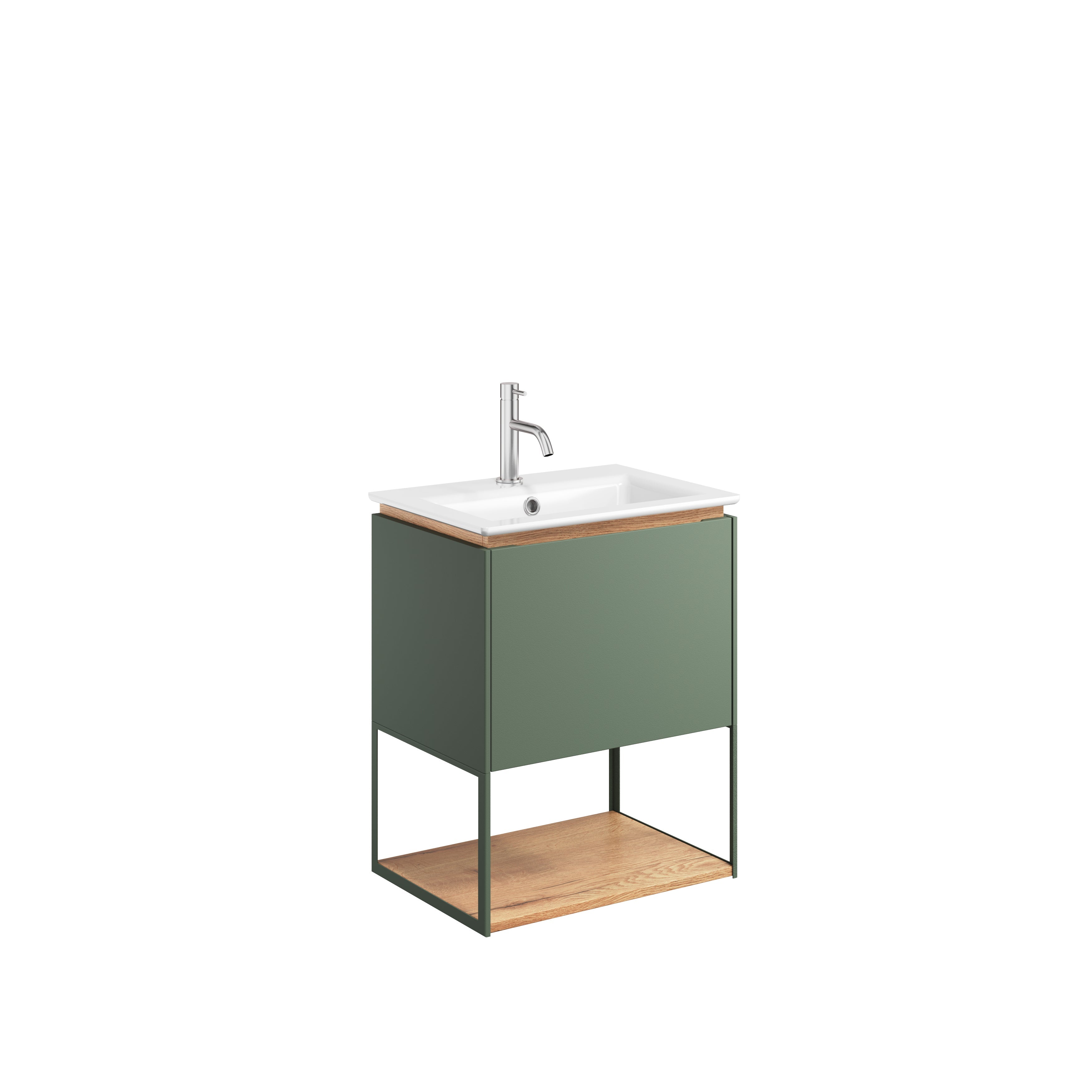 Crosswater Mada 500 Unit with 1 Tap Hole Cast Mineral Marble Basin