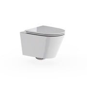 Mada Round Wall Hung Pan Rimless Inc Seat And Fixings