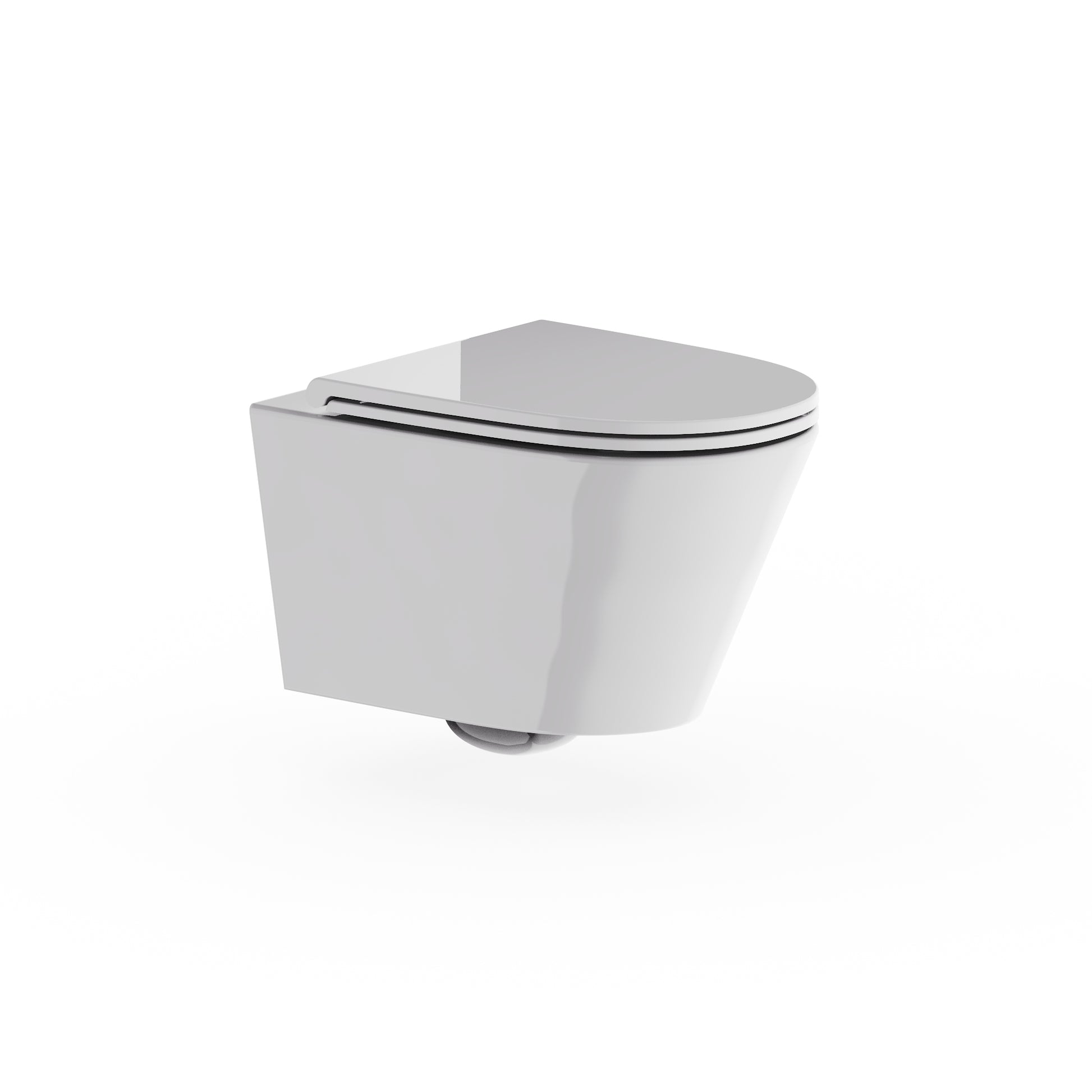 Mada Round Wall Hung Pan Rimless Inc Seat And Fixings