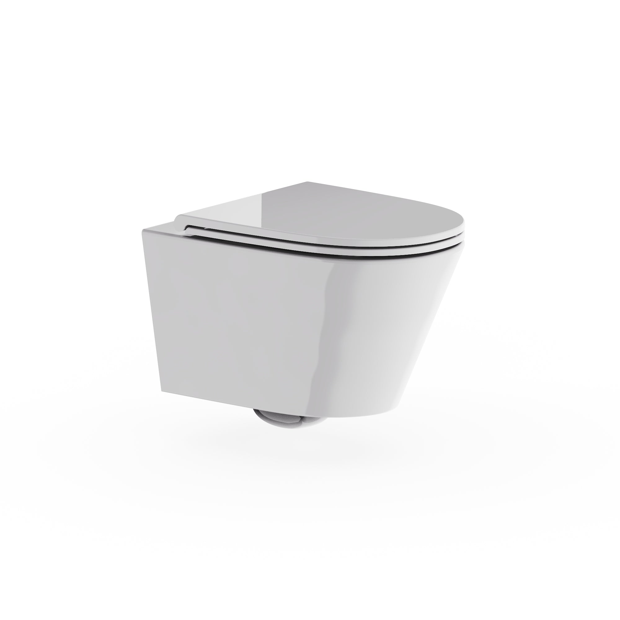 Mada Round Wall Hung Pan Rimless Inc Seat And Fixings