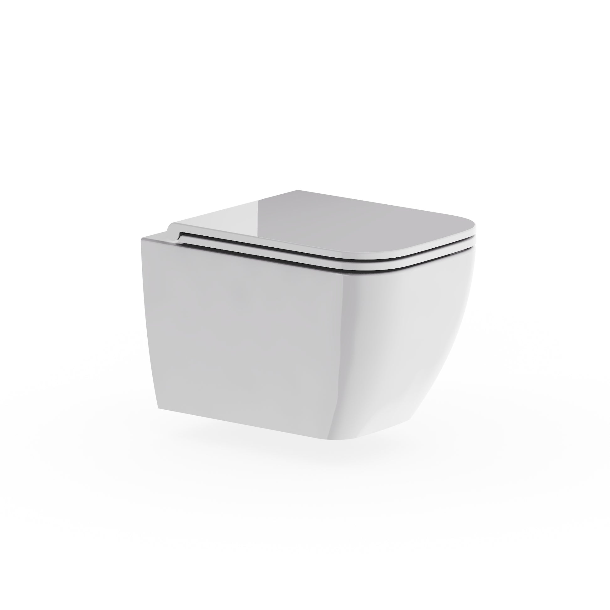 Mada Square Wall Hung Pan Rimless Inc Seat And Fixings