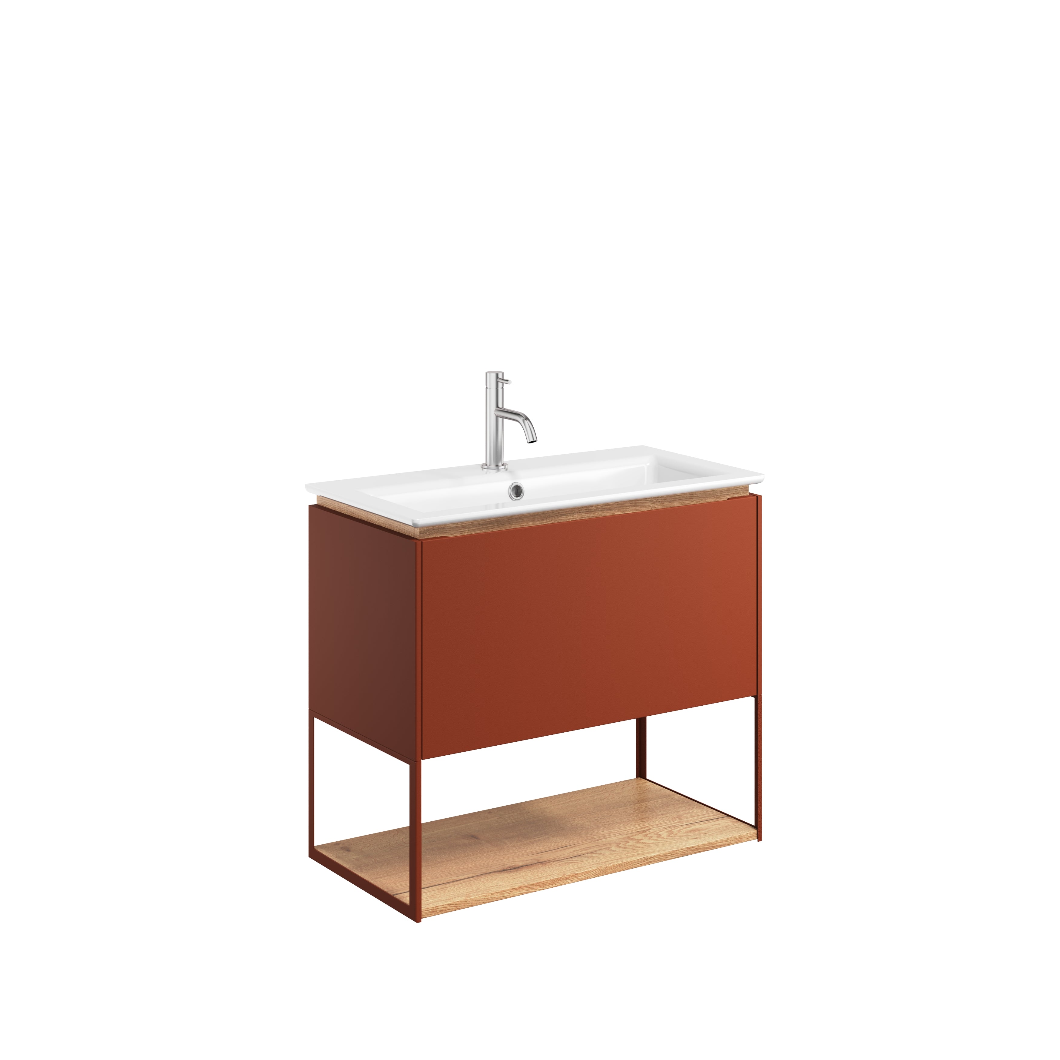 Crosswater Mada 700 Unit with 1 Tap Hole Cast Mineral Marble Basin