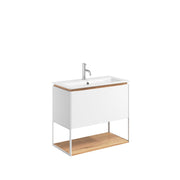 Crosswater Mada 700 Unit with 1 Tap Hole Cast Mineral Marble Basin