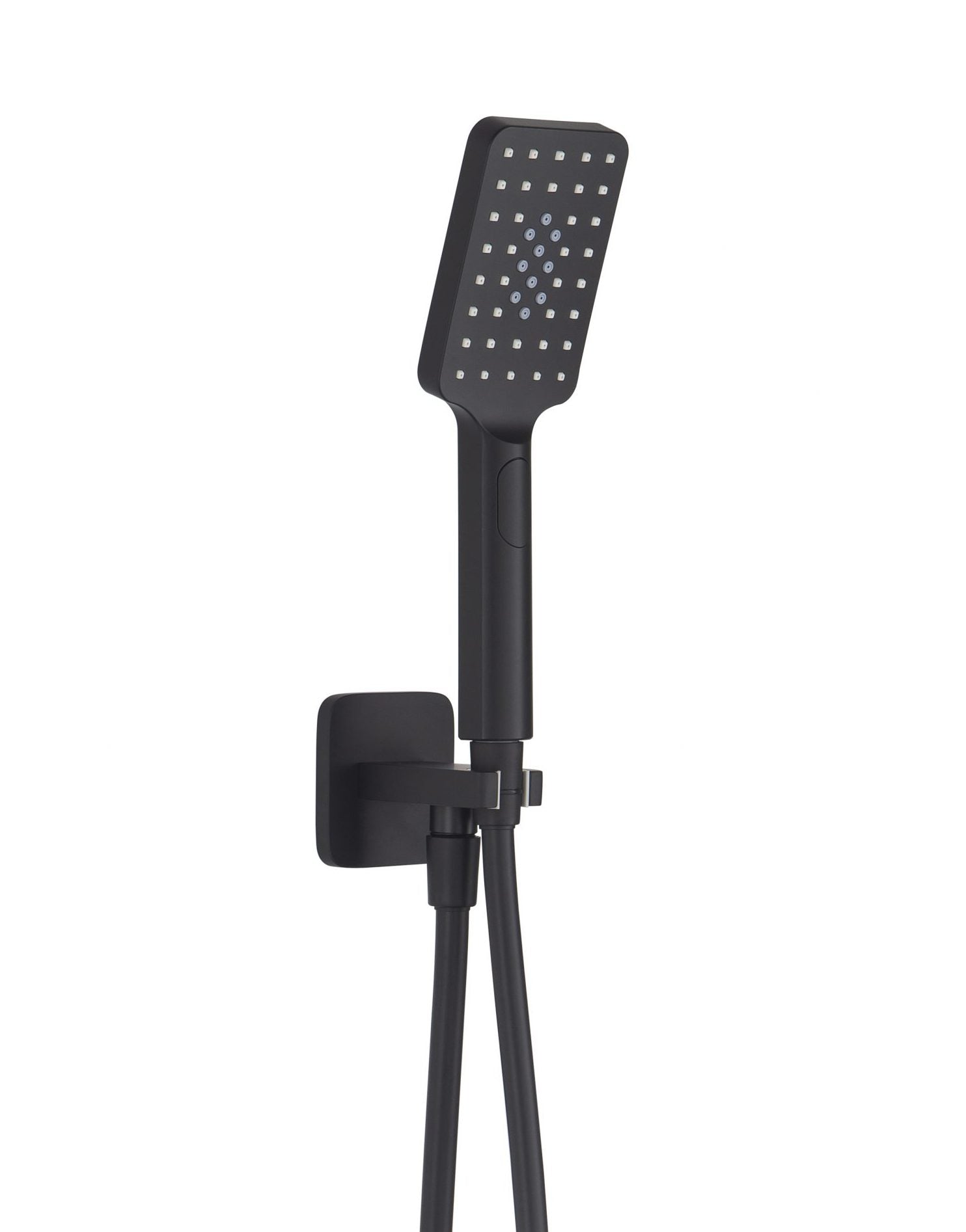 HIX SQUARE WATER OUTLET
 WITH HOLDER, HOSE AND HAND
 SHOWER