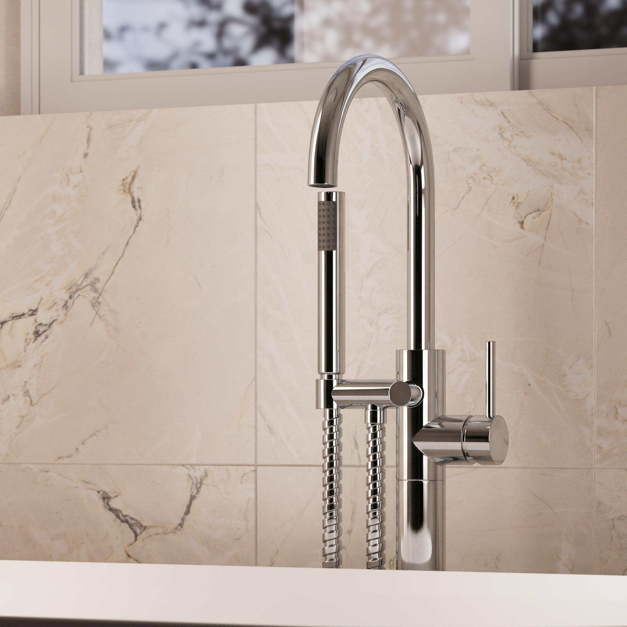 Fusion Bath Shower Mixer with Kit