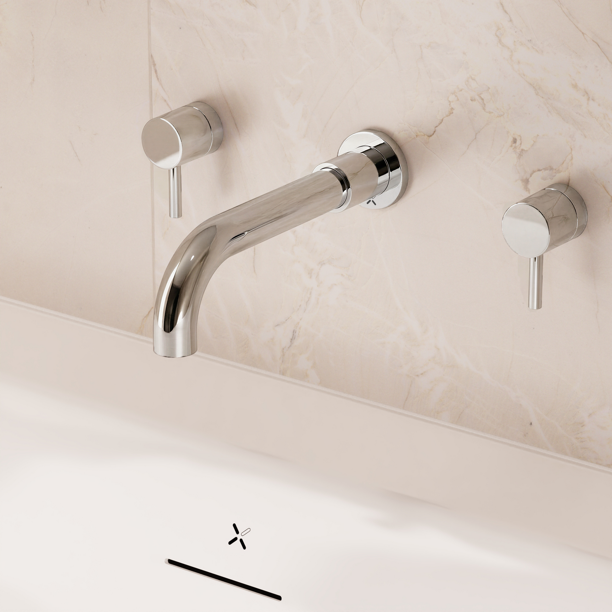 Fusion Bath Filler Wall Mounted