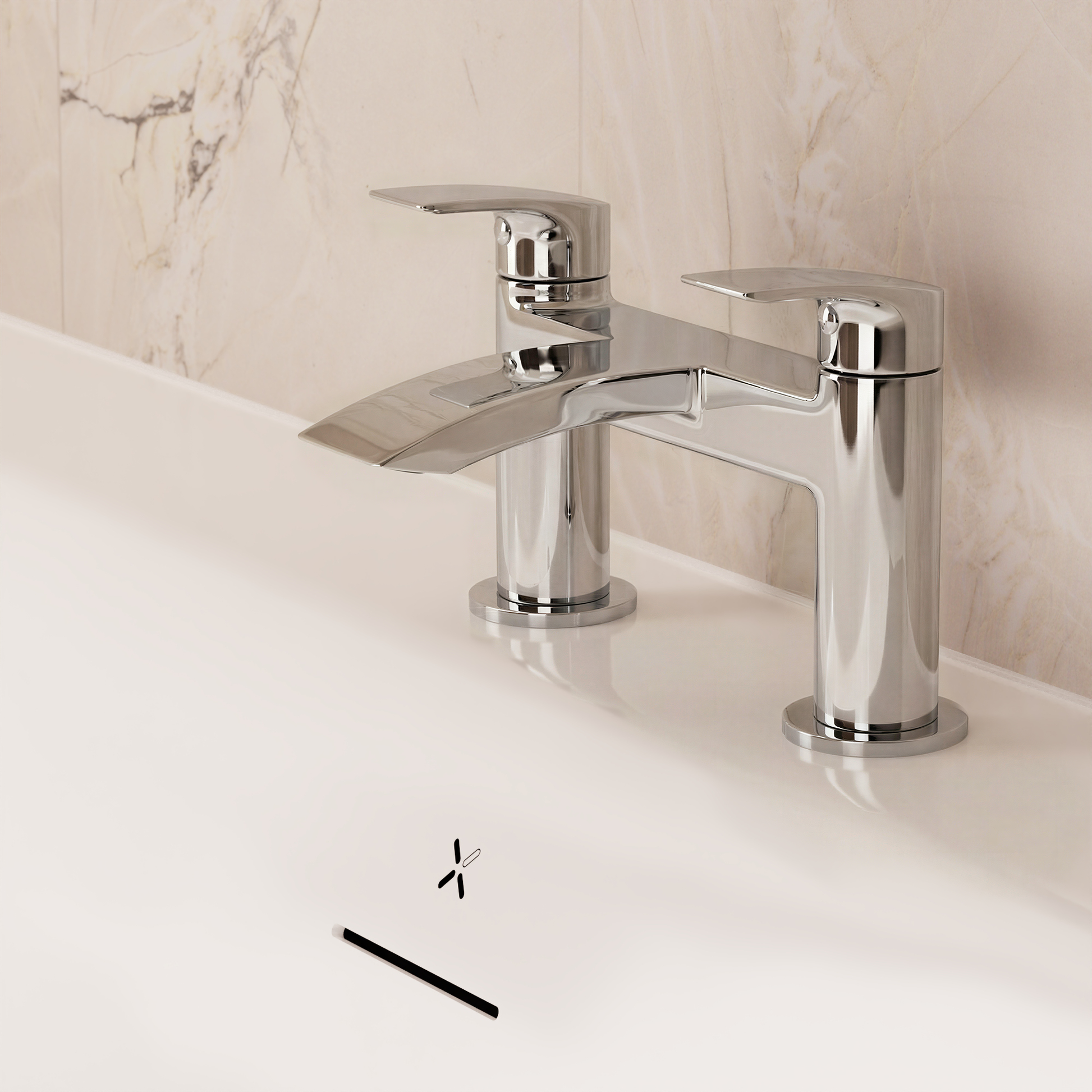 Flow Bath Filler Dual Lever