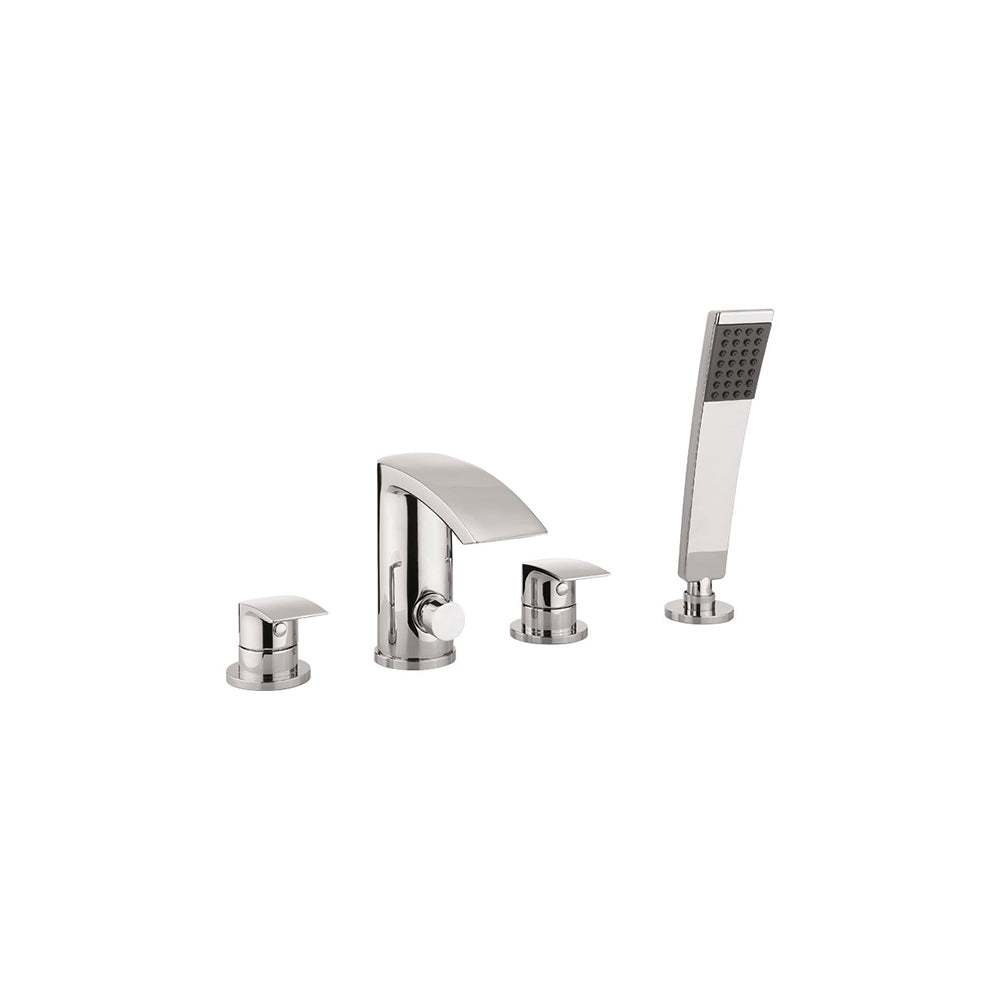 Flow Bath Shower Mixer 4 Hole with Kit