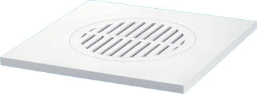 150mm Square White ABS Tile