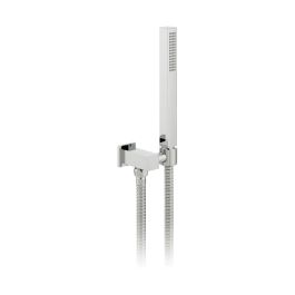 Mix Single Function Mini Shower Kit with 150cm Shower Hose and Bracket with Integrated Outlet Chrome