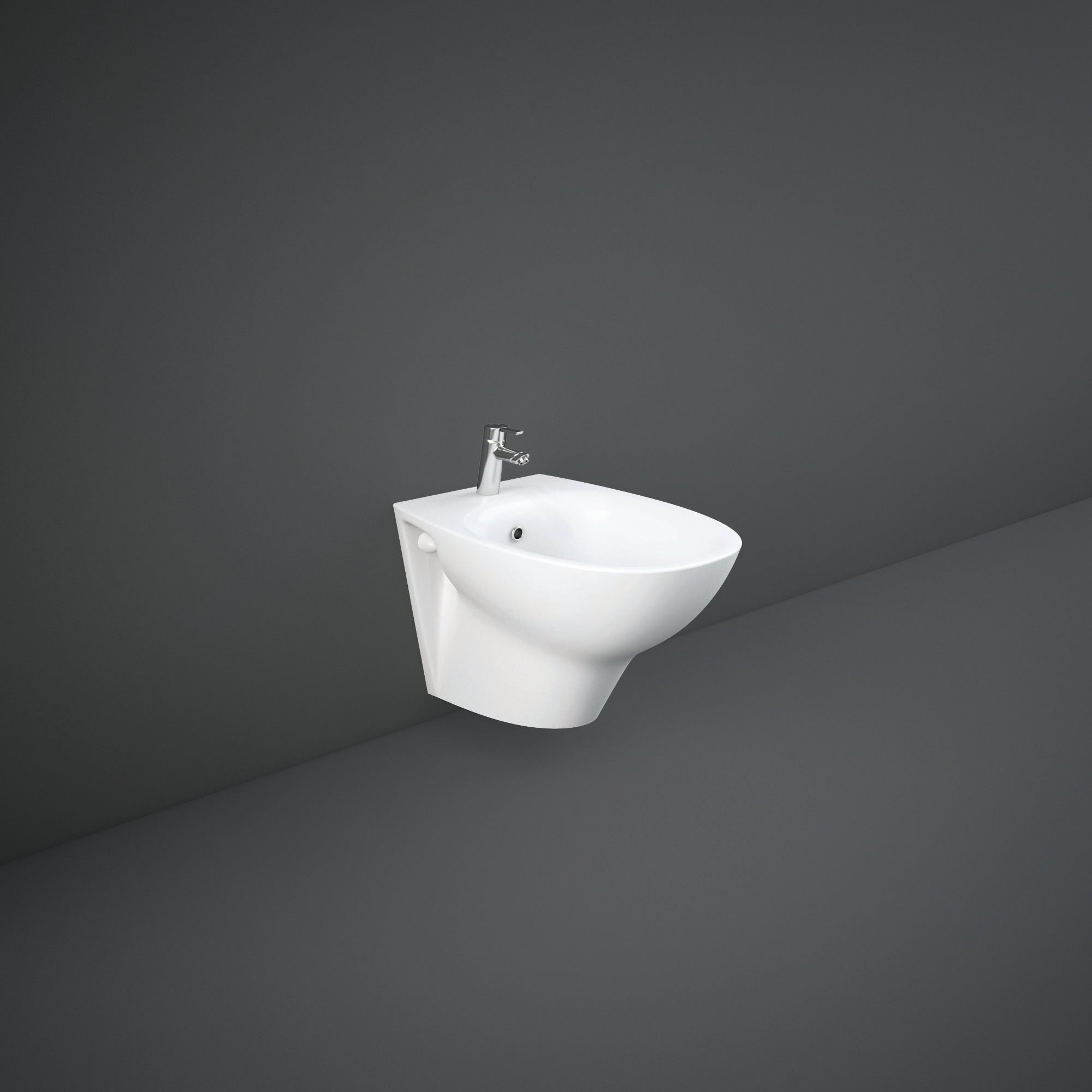 RAK Morning Wall Hung Bidet w/Exposed Fittings
