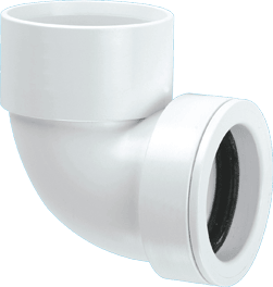 1¼ 90° Solvent Weld Bend x 32mm Pushfit