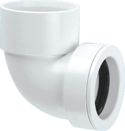 1¼ 90° Solvent Weld Bend x 32mm Pushfit