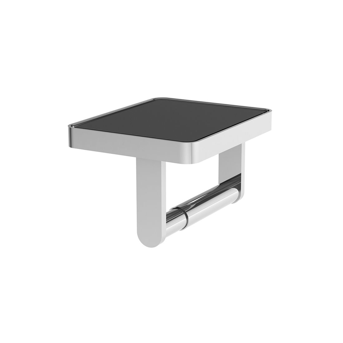 Paper Holder with Black Glass