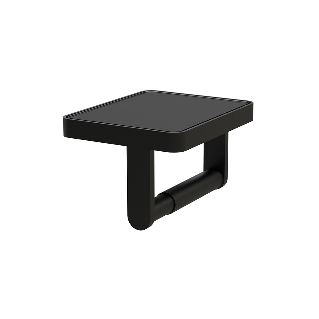 Paper Holder with Black Glass