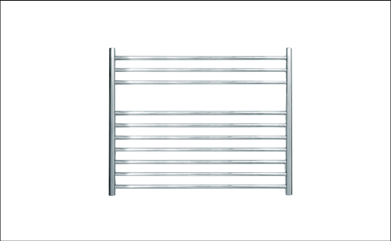 Newick Flat Fronted Towel Rail 600x750mm