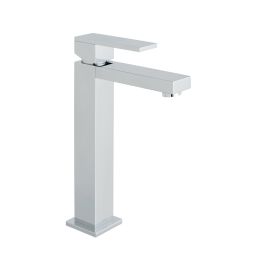 Notion Extended Mono Basin Mixer Smooth Bodied Single Lever Deck Mounted with Honeycomb Flow Regulator (no waste) Chrome