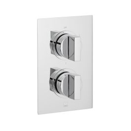 DX Notion 3 Outlet 2 Handle Concealed Thermostatic Valve Chrome