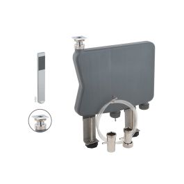 Notion Capsule Single Function Shower Handset with Flexible Chrome Plated Brass Hose and Concealed Box To Eliminate Water ingress Chrome