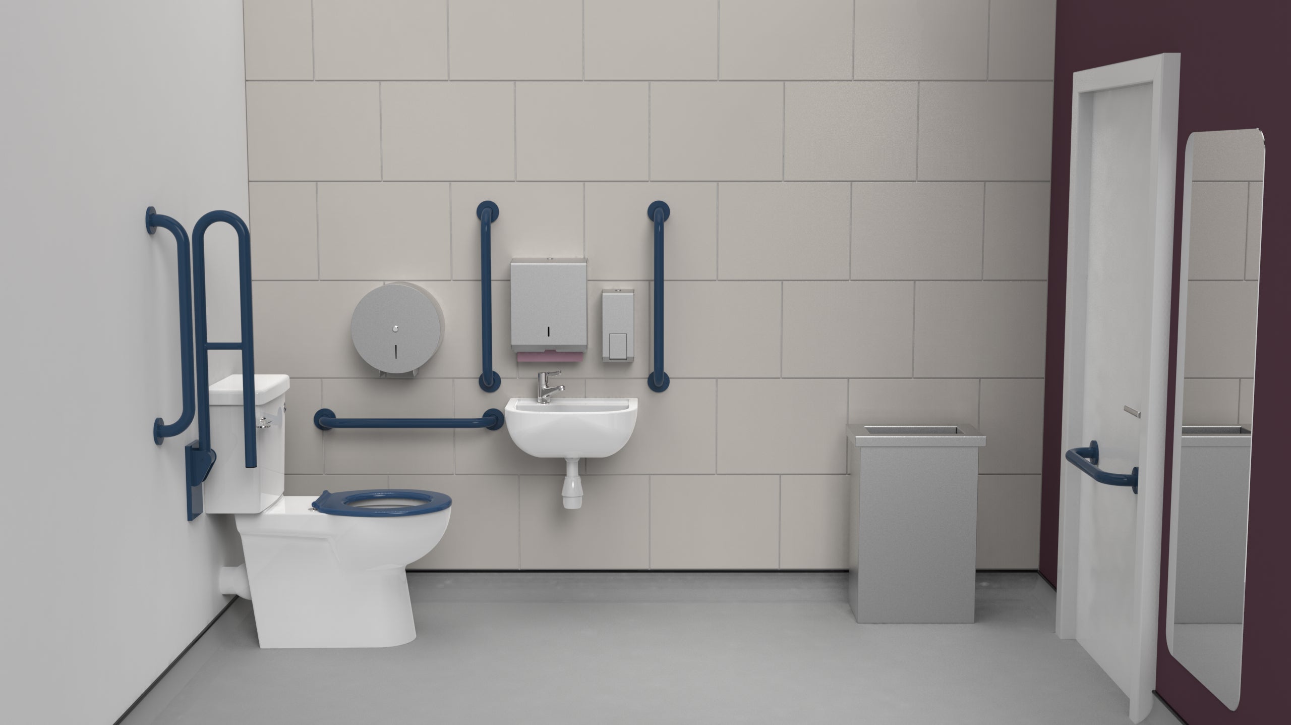 Premium Rimless Left Handed Close Coupled Doc M Toilet Pack