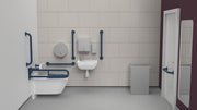 Infrared Premium Rimless Wall Hung Doc M Toilet Pack Left-Handed
