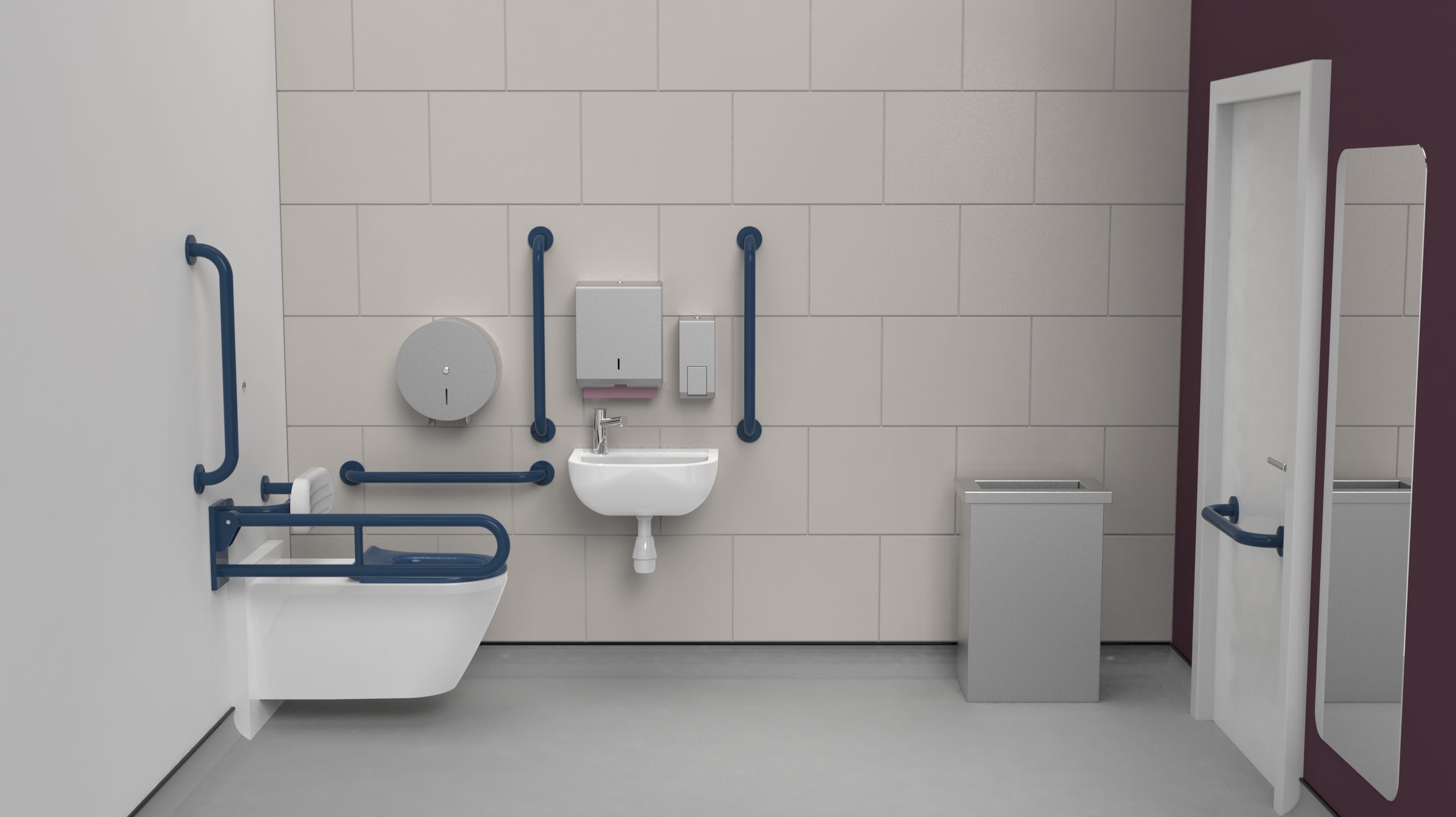 Infrared Premium Rimless Wall Hung Doc M Toilet Pack Left-Handed