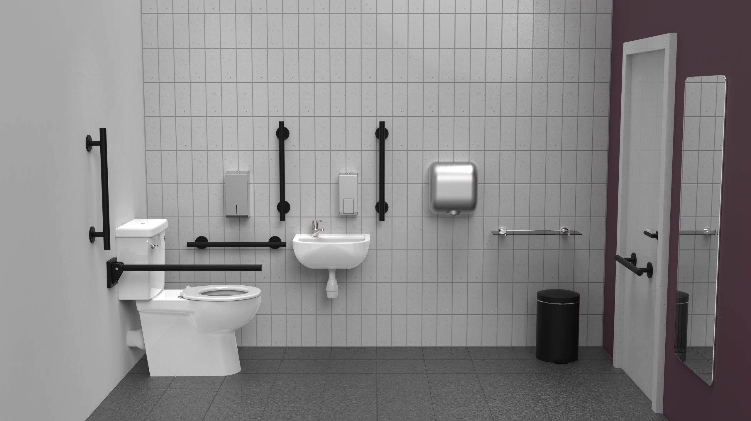 Premium Rimless Left Handed Luxury Close Coupled Doc M Toilet Pack