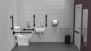 Premium Rimless Left Handed Luxury Close Coupled Doc M Toilet Pack