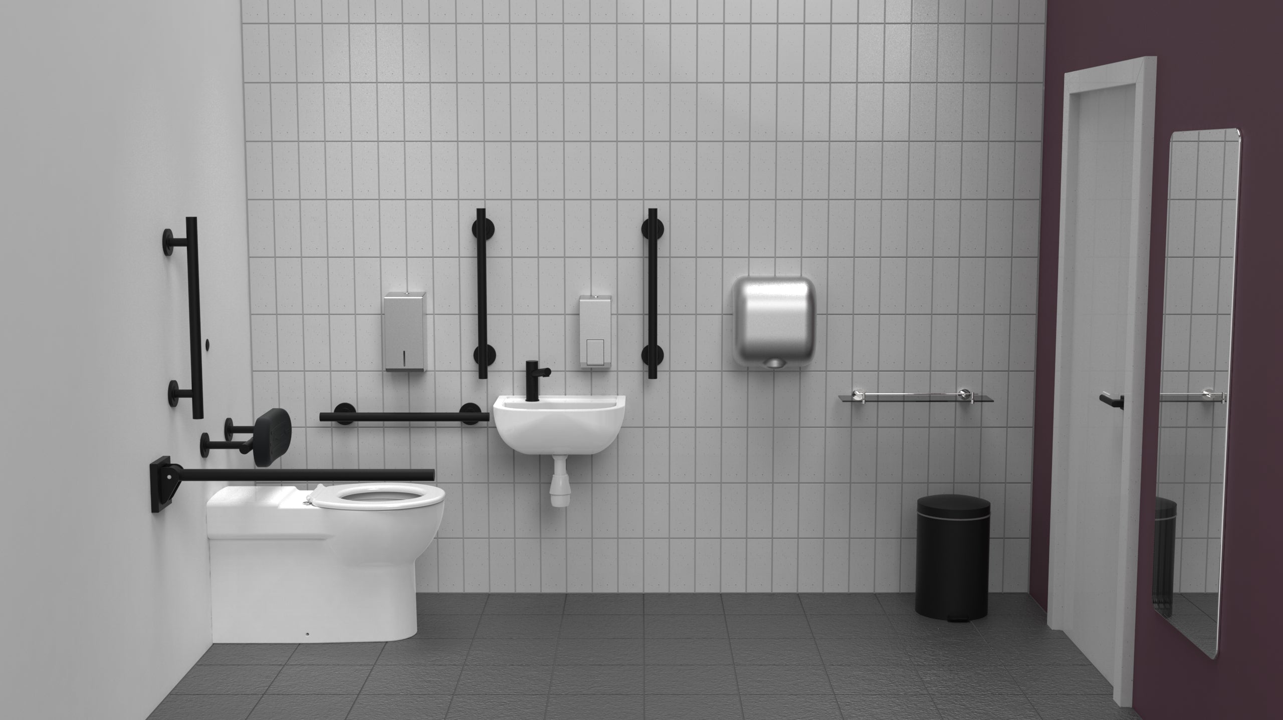 Infrared Premium Rimless Luxury Back To Wall Doc M Toilet Pack Left Handed