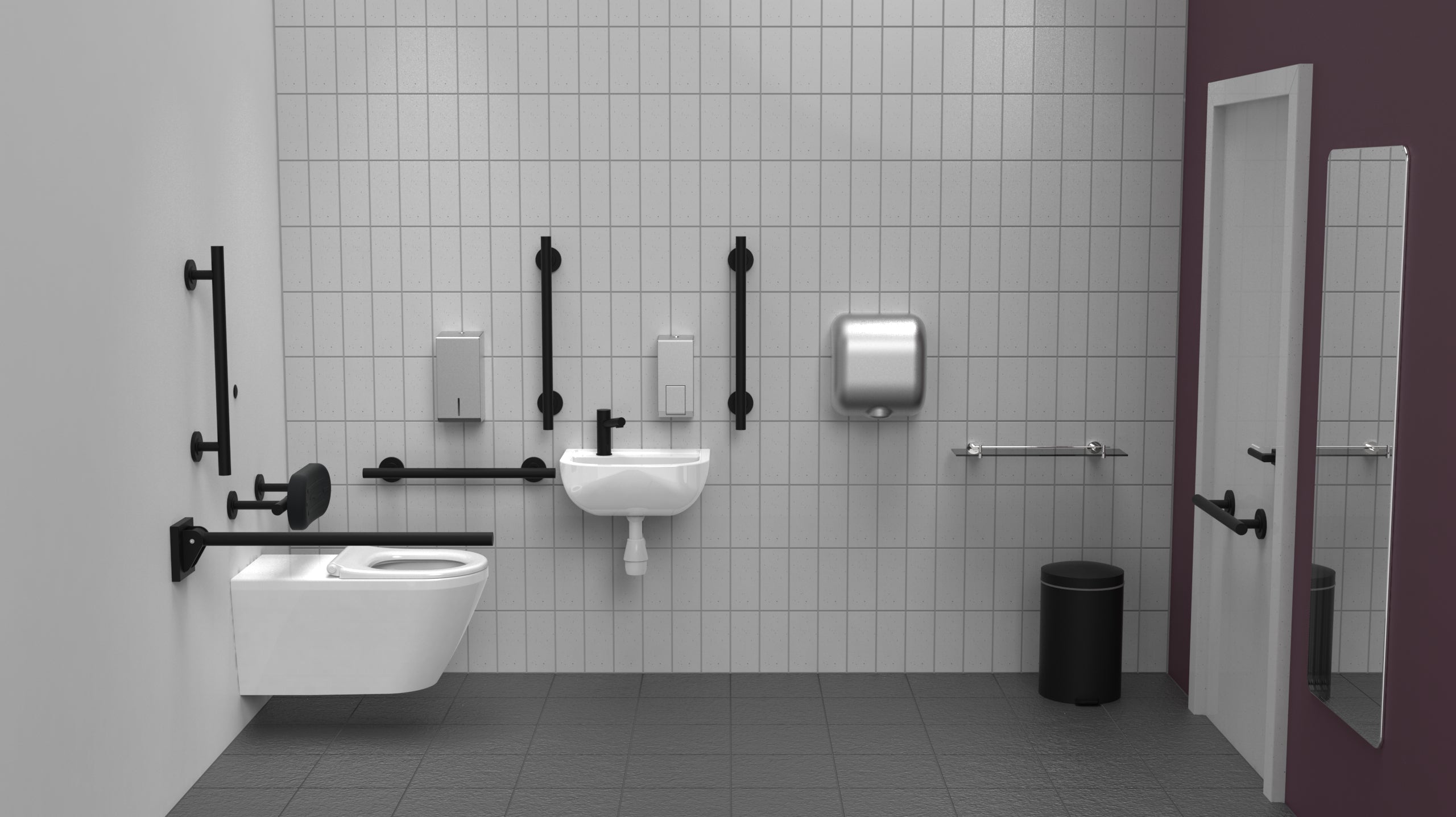 Infrared Premium Rimless Luxury Wall Hung Doc M Toilet Pack