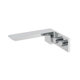 Omika Wall Mounted Basin Mixer Chrome
