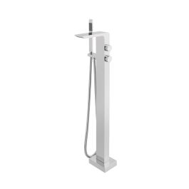 Omika Floor Standing Bath Shower Mixer with Shower Kit Chrome