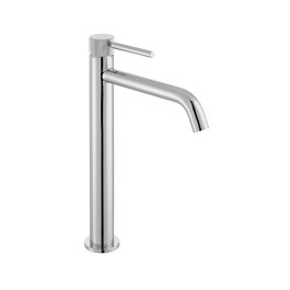 Origins Slimline Extended Mono Basin Mixer with Knurled Handle Chrome Knurled