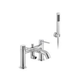 Origins Deck Mounted Bath Shower Mixer and Kit Chrome