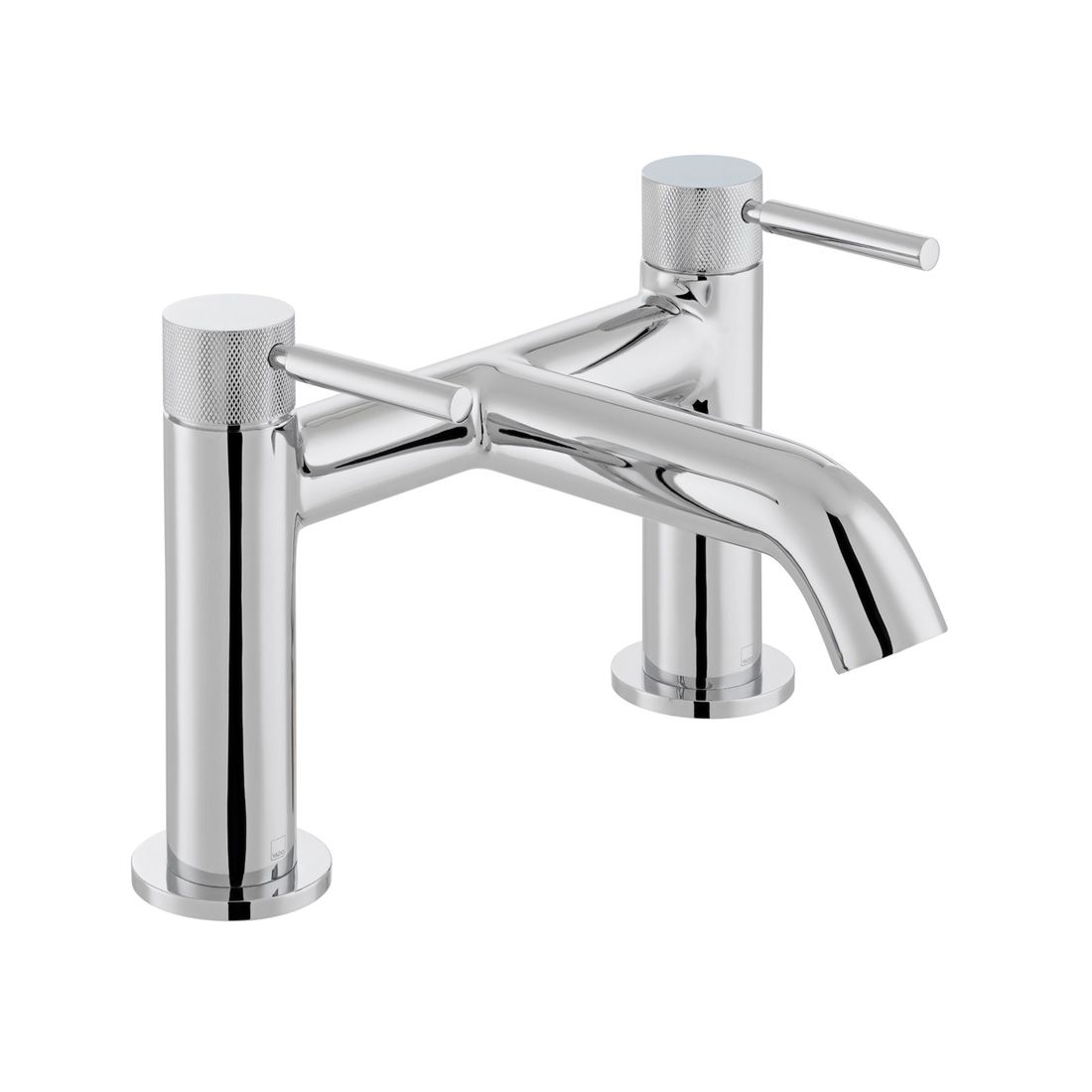 Origins Deck Mounted Bath Filler with Knurled Handles