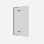Optix 10 Hinged Bath Screen with Inline Panel 90