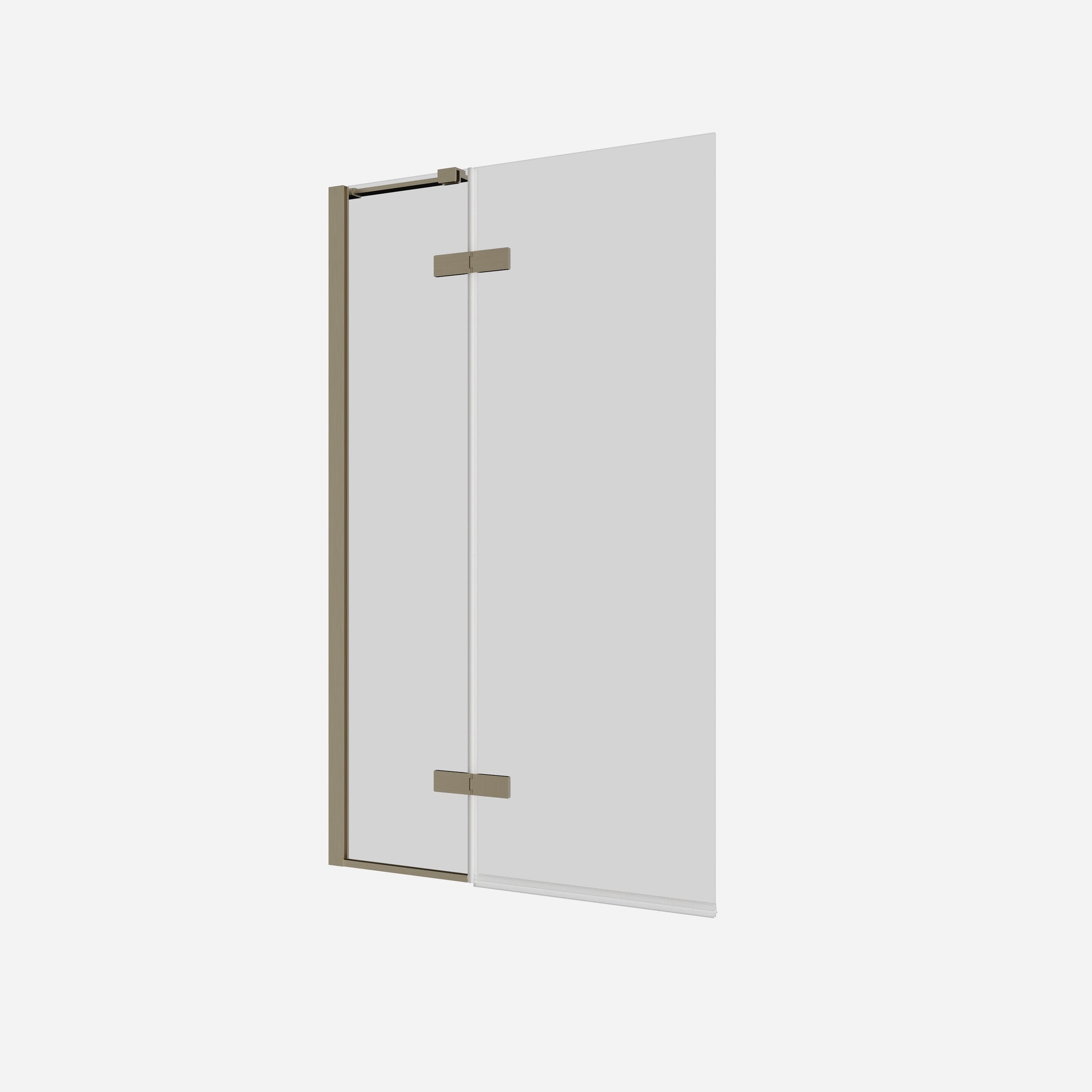 Optix 10 Hinged Bath Screen with Inline Panel 90