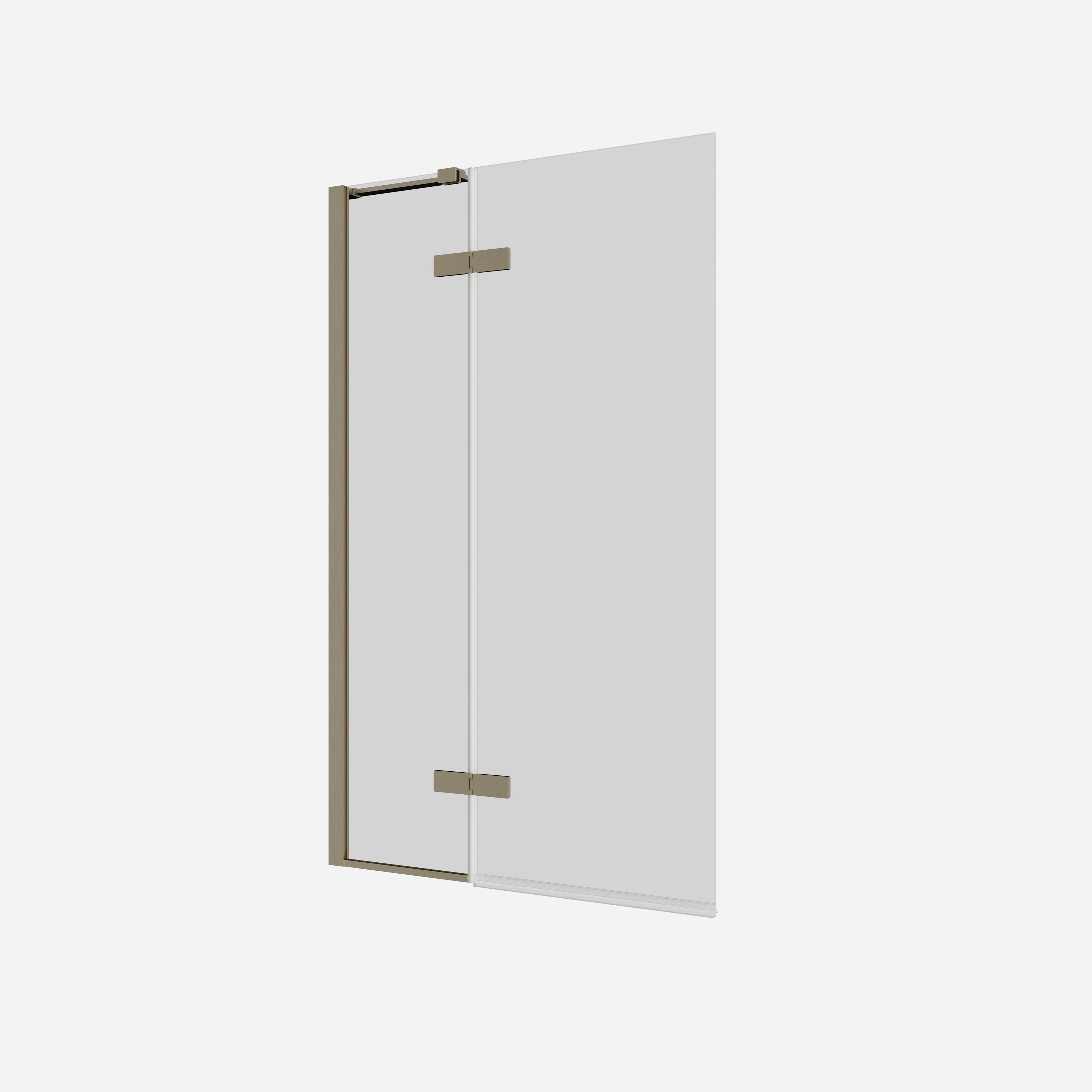 Optix 10 Hinged Bath Screen with Inline Panel 90