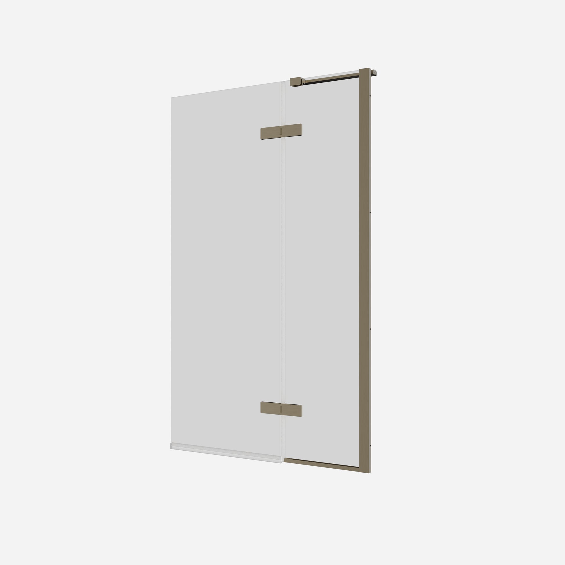 Optix 10 Hinged Bath Screen with Inline Panel 90