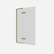 Optix Hinged Bath Screen with Inline Panel