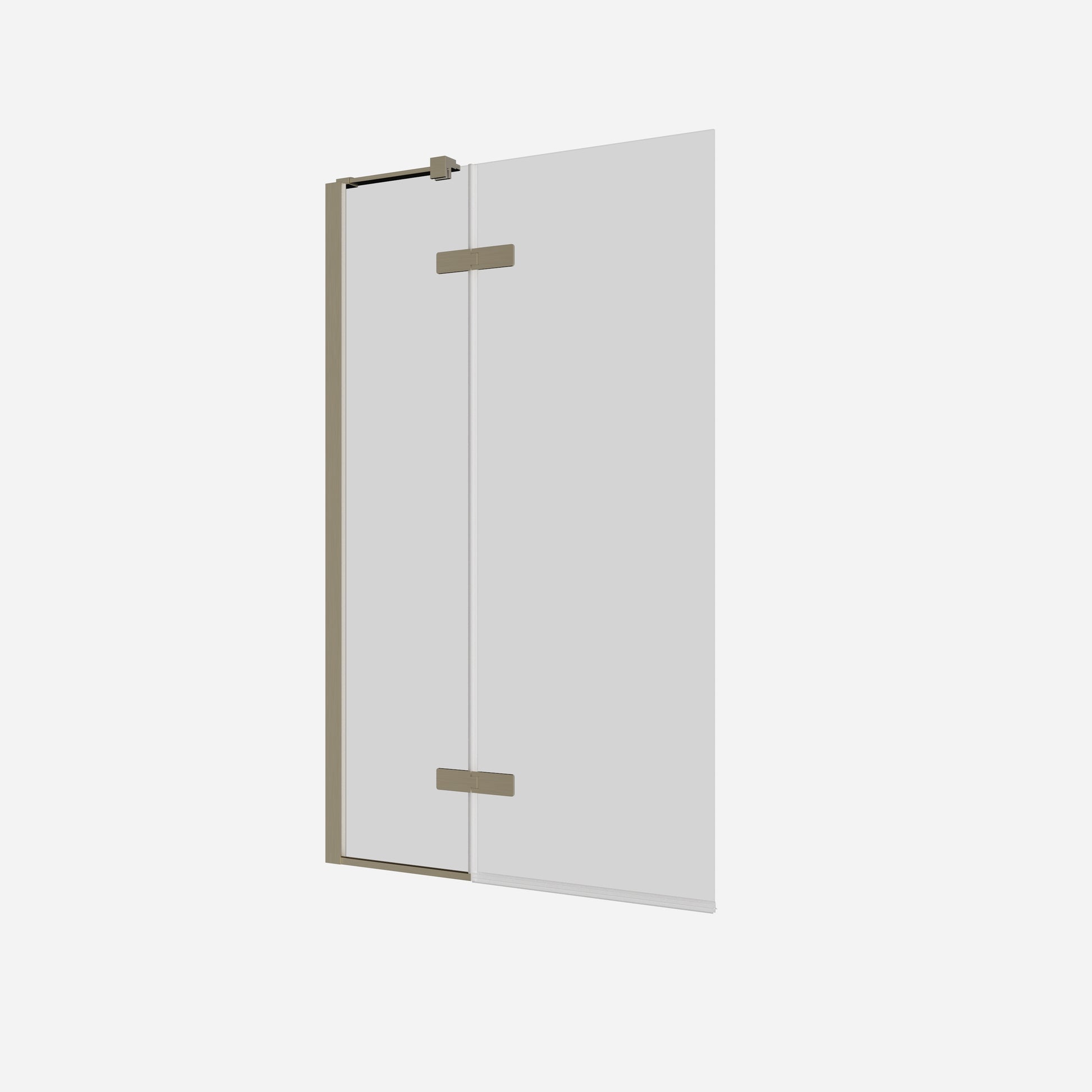 Optix Hinged Bath Screen with Inline Panel