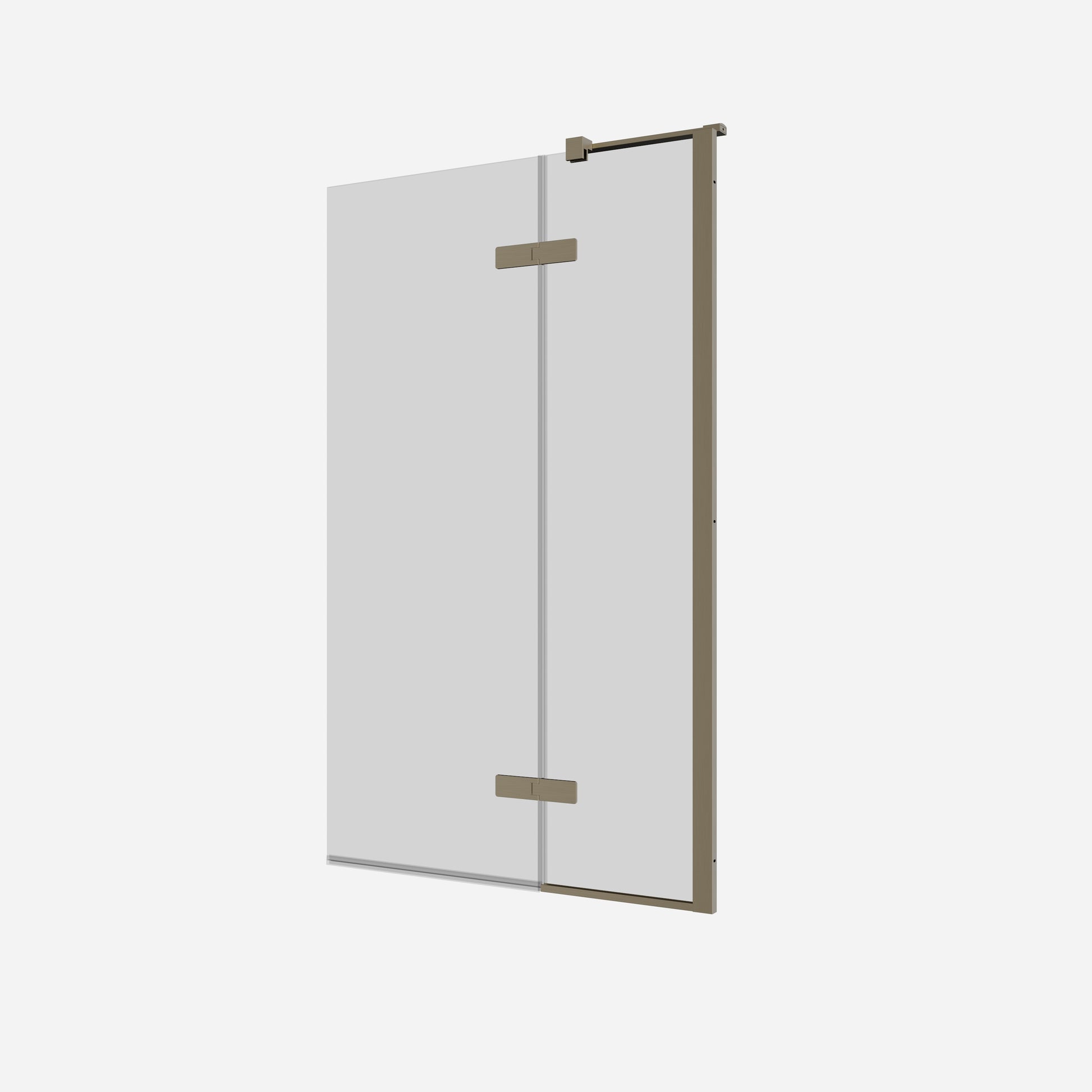 Optix Hinged Bath Screen with Inline Panel