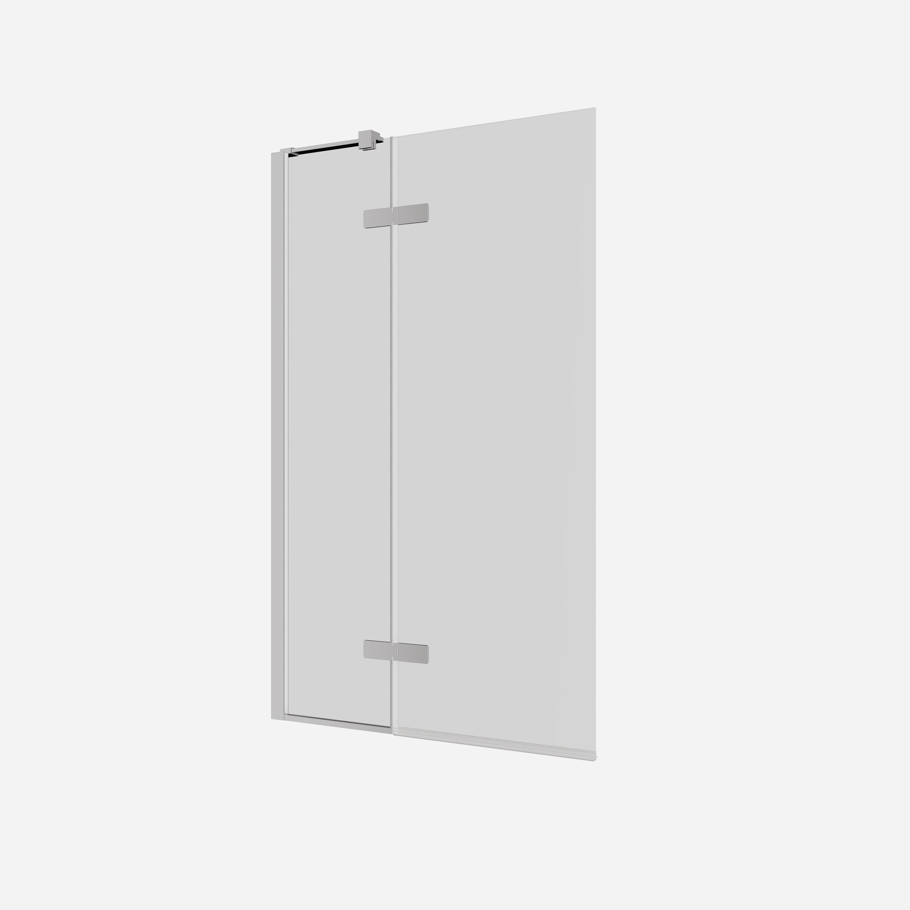 Optix Hinged Bath Screen with Inline Panel