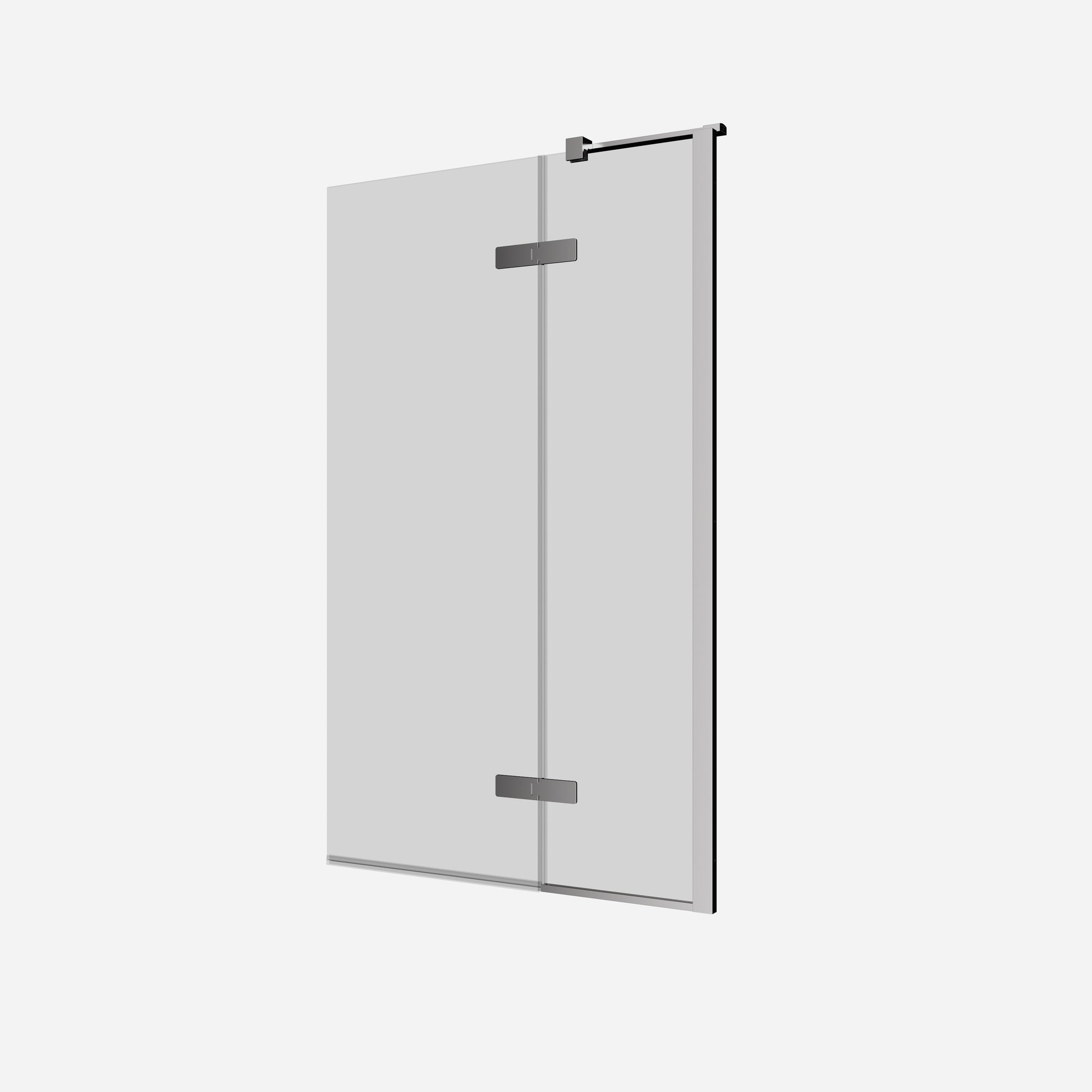 Optix Hinged Bath Screen with Inline Panel